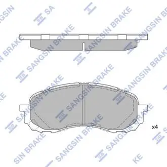 Тормозные колодки дисковые передние Hi-Q (SANGSIN) SP1629