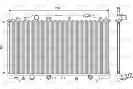 Радіатор системи охолодження Valeo 701551 (фото 1)
