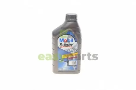 Олива двигуна 1L Super 2000 X1 10W40 (API SL/CF ACEA A3/B3 MB 229.1 VW 501 01/505 00) MOBIL 152569