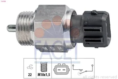Датчик включения заднего хода VW Caddy 95-&gt; FACET 7.6126