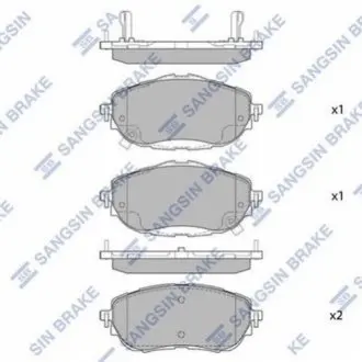 Колодки гальмівні дискові Hi-Q (SANGSIN) SP1700