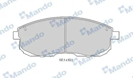 Гальмівні колодки дискові передні MANDO MBF015246