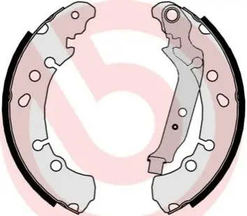 Тормозные колодки барабанные BREMBO S83513