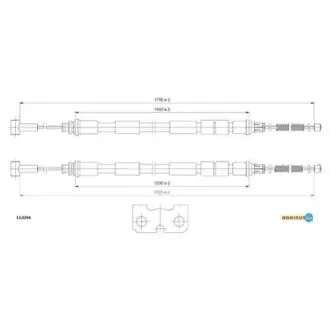 Трос ручного гальма ADRIAUTO 13.0294