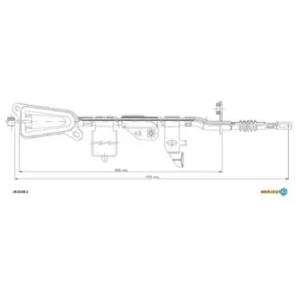 Трос ручного гальма ADRIAUTO 28.0238.1