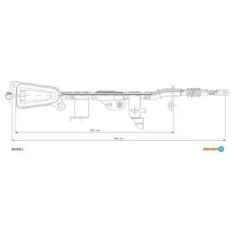 Трос ручного гальма ADRIAUTO 28.0239.1