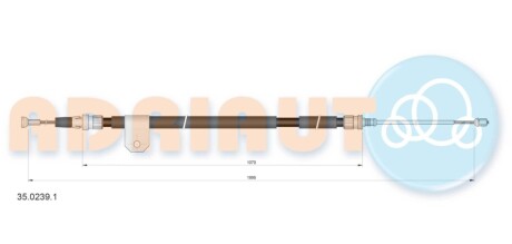 Трос ручного гальма ADRIAUTO 35.0239.1