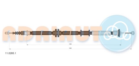 Трос ручного гальма ADRIAUTO 11.0285.1