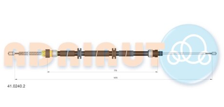 Тросик стояночного тормоза ADRIAUTO 41.0240.2