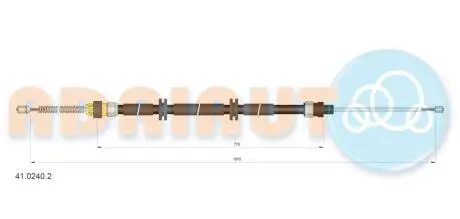 Тросик стоянкового гальма ADRIAUTO 41.0240.2