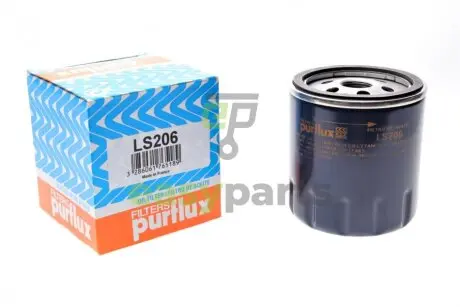 Фільтр масляний Opel 85-(benzin) (h=85mm) Purflux LS206