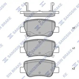 Колодки гальмівні дискові Hi-Q (SANGSIN) SP1578