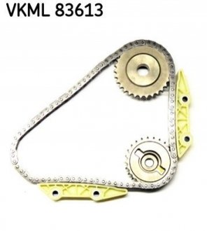К-т ланцюга ГРМ (ланцюг+2успокоителя+2шестерни) FIAT Ducato 3,0 06-, IVECO Daily SKF VKML 83613