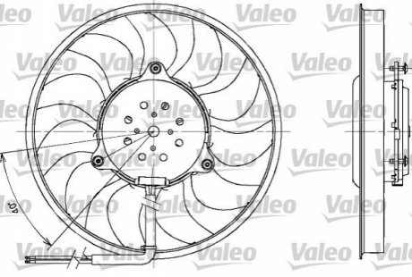 Вентилятор, охлаждение двигателя Valeo 698611