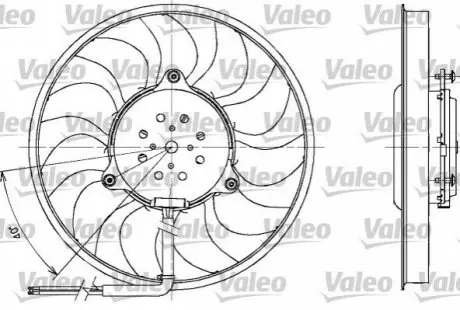Вентилятор, охолодження двигуна Valeo 698611