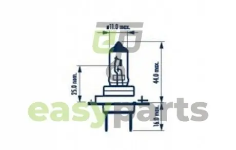 Фото лампа розжарювання H7 12v 55w Px26d NARVA 48328B1 Лампа розжарювання H7 12v 55w Px26d NARVA 48328B1