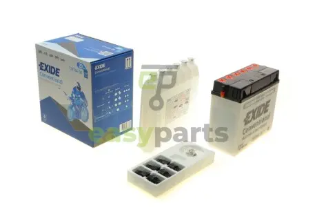 Акумуляторна батарея 20Ah/210A (185x80.5x170/+R/B0) (мото) (сухозаряджений) EXIDE 12Y16A-3A