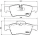 Комплект гальмівних колодок з 4 шт. дисків BREMBO P50064 (фото 1)