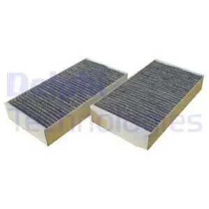 Фото фiльтр салону вугiльний 2шт Delphi TSP0325199C Фiльтр салону вугiльний 2шт Delphi TSP0325199C