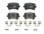 Комплект гальмівних колодок з 4 шт. дисків BREMBO P85109X (фото 1)