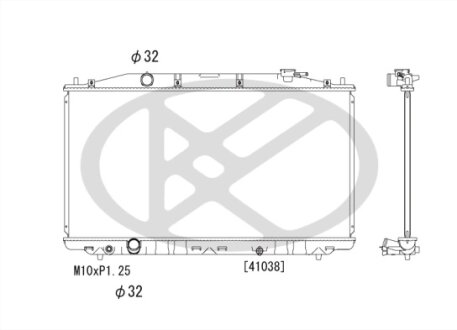 Радиатор охлаждения двигателя KOYORAD PL082841