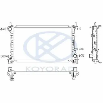 Радиатор охлаждения двигателя KOYORAD PL321236