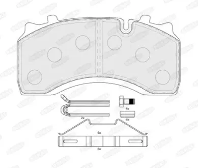 Колодки тормозные, WVA 29142 BERAL BCV29142TK
