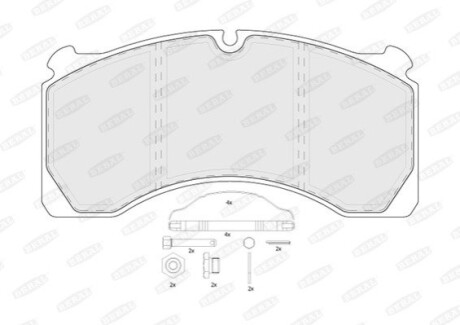 Колодки тормозные, WVA 29124 BERAL BCV29124TK