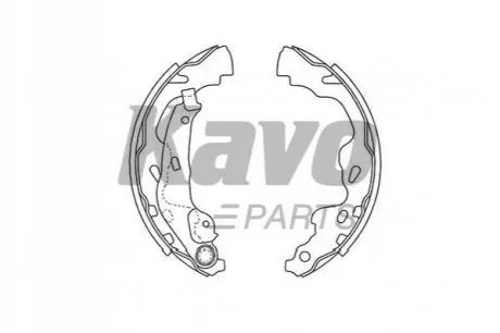 Тормозные колодки барабанные KAVO PARTS BS-9933 (фото 1)