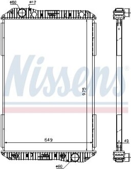 Радіатор системи охолодження NISSENS 625710