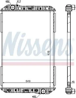 Радиатор системы охлаждения NISSENS 625710