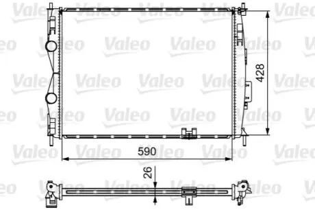 Радиатор системы охлаждения Valeo 735116