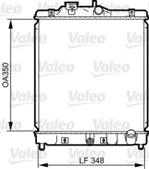 Радіатор системи охолодження Valeo 734117