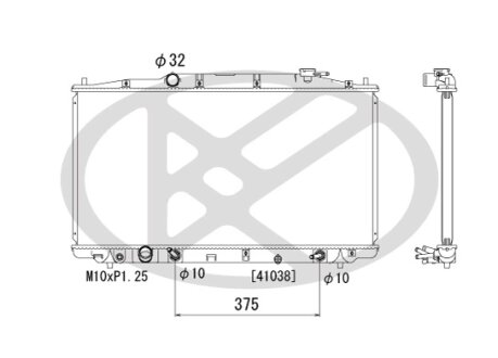 Радіатор системи охолодження KOYORAD PL082138