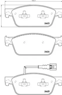 Гальмівні колодки дискові BREMBO P85141