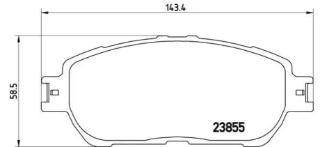 Комплект гальмівних колодок з 4 шт. дисків BREMBO P83105