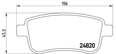 Фото 1 - тормозные колодки дисковые BREMBO P68054 Тормозные колодки дисковые BREMBO P68054 (фото 1)