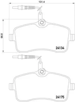 Тормозные колодки дисковые BREMBO P61109
