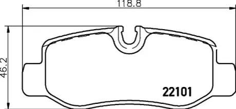 Комплект гальмівних колодок з 4 шт. дисків BREMBO P50126