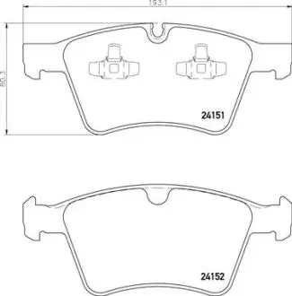 Фото гальмівні колодки дискові BREMBO P50115 Гальмівні колодки дискові BREMBO P50115