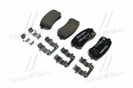 Гальмівні колодки зад. Hyundai Accent/Kia Rio/Ceed 05- (mando) BREMBO P30051