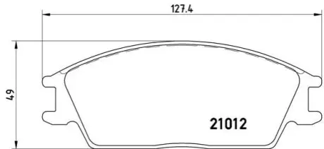 Комплект гальмівних колодок з 4 шт. дисків BREMBO P30001