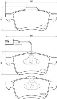 Тормозные колодки дисковые BREMBO P23130