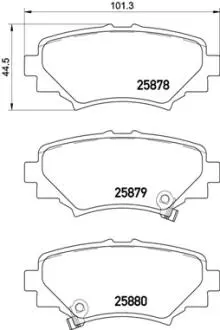Гальмівні колодки зад. Mazda 3 16- BREMBO P49049