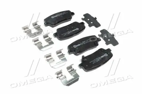 Гальмівні колодки зад. Santa Fe II/III 06-/Sorento II/III 09- (mando) BREMBO P30063