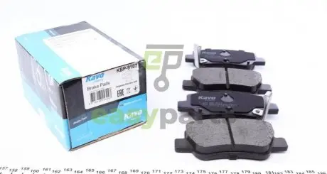 Колодки гальмівні (задні) Toyota Avensis 08- KAVO PARTS KBP-9107