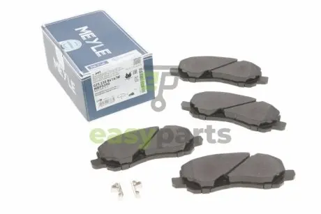 Колодки гальмівні (передні) Mitsubishi Lancer VII/VIII 03-/Jeep Compass/ Patriot 06- MEYLE 025 235 8416/W
