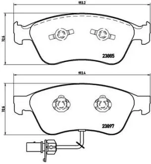 Гальмівні колодки дискові BREMBO P85087 (фото 1)