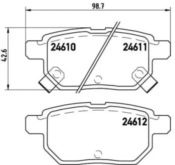 Гальмівні колодки дискові BREMBO P83083 (фото 1)