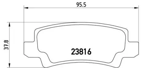 Тормозные колодки дисковые BREMBO P83065